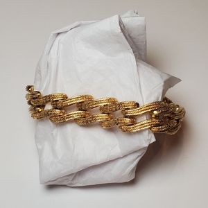 Monet Textured Wavy Chain Bracelet